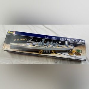 Revell  #85-1502 U.S.S. North Carolina-U.S.NAVY  Model Kit -Used